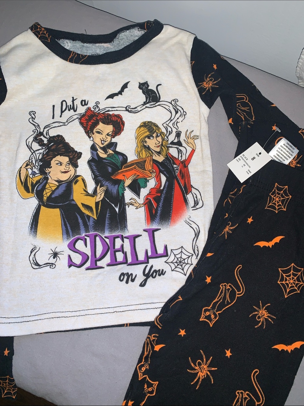 🆕- HOCUS-POCUS WITCHES Halloween Pajama Set